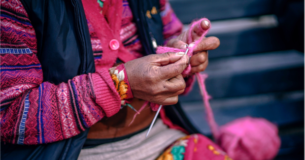 Andean knitting